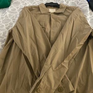 American Eagle Khakis over shirt